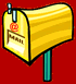 mail box blue